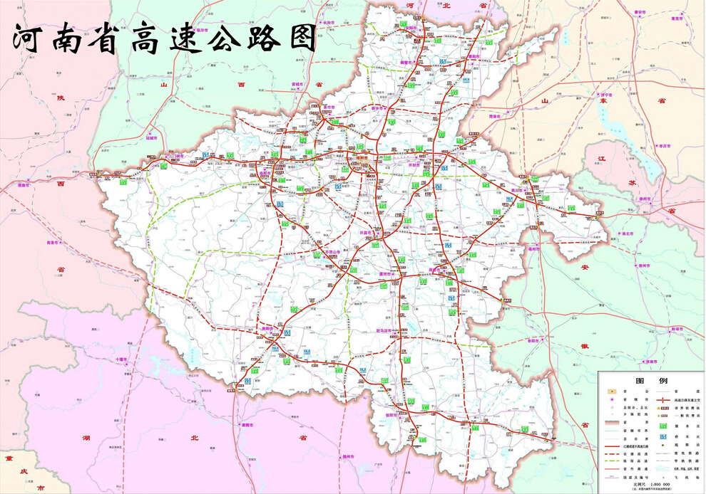 京珠高速新乡站发生拥堵时,指挥车辆从107国道,308省道绕行.图片