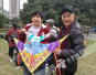 邂逅春天 重庆50余名留学生校园放风筝