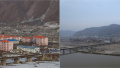 媒体公布朝鲜洪水灾区重建前后对比图 多栋新房屋拔地而起