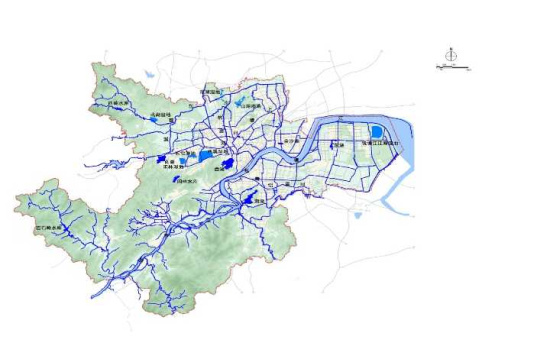 中国地图全图(河流水系分布图)图片