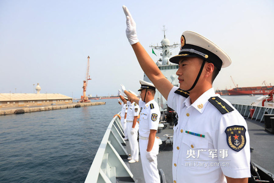 中国海军远航编队抵达沙特进行友好访问