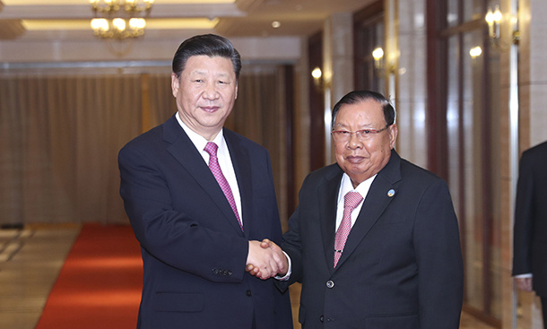 习近平再次会见老挝人民革命党中央委员会总书记、国家主席本扬