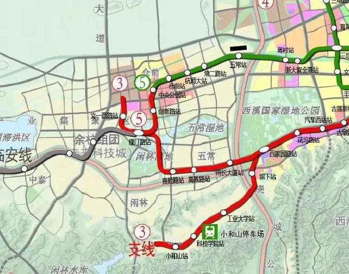 杭州地铁三期新增机场快线,3号线北延,5号线西延工程 亚运会前图片
